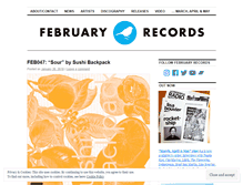 Tablet Screenshot of februaryrecords.com